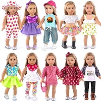 ihocon: ebuddy Doll Clothes 10 Sets  娃娃衣服 10套(適用18吋娃娃)
