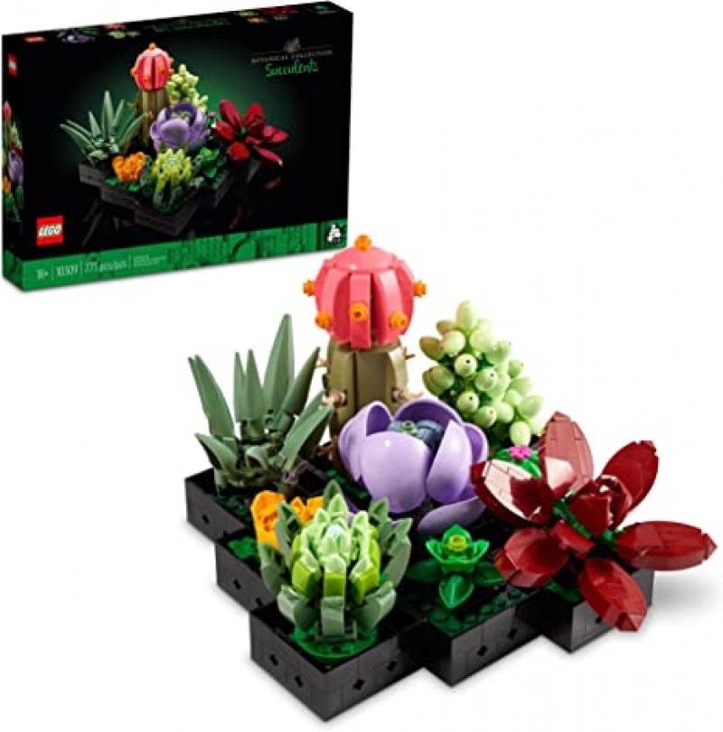 ihocon: 樂高積木 LEGO Icons Succulents 10309 Building Set for Adults (771 Pieces) 多肉植物