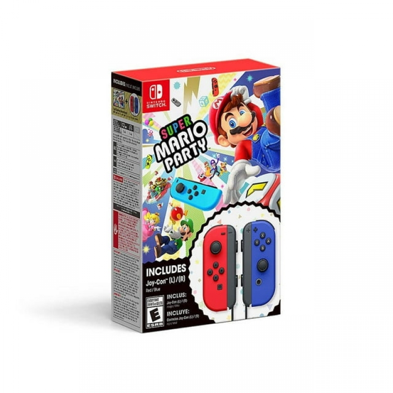 ihocon: Super Mario Party + Red & Blue Joy-Con Bundle 