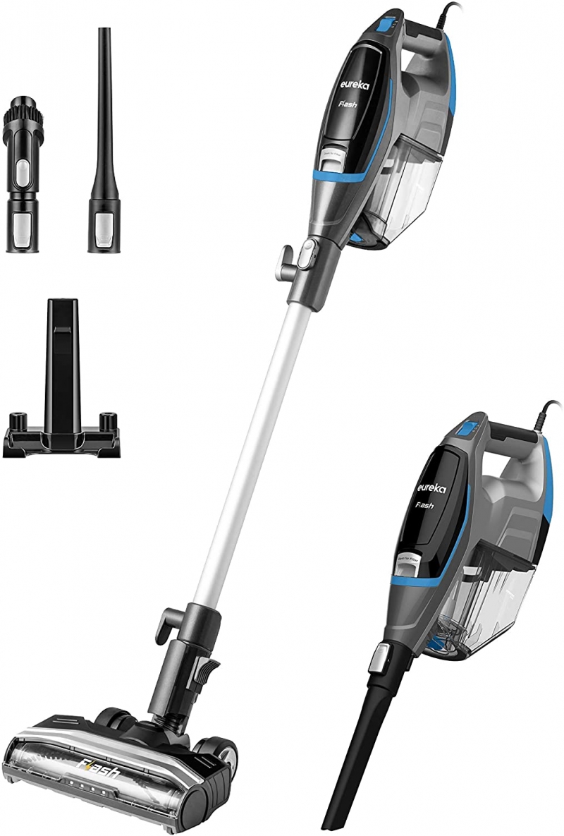 ihocon: Eureka Flash 2-in-1 Corded Stick Bagless Vacuum Cleaner with Storage Base for Multi-Floor Cleaning   二合一吸塵器(有線)