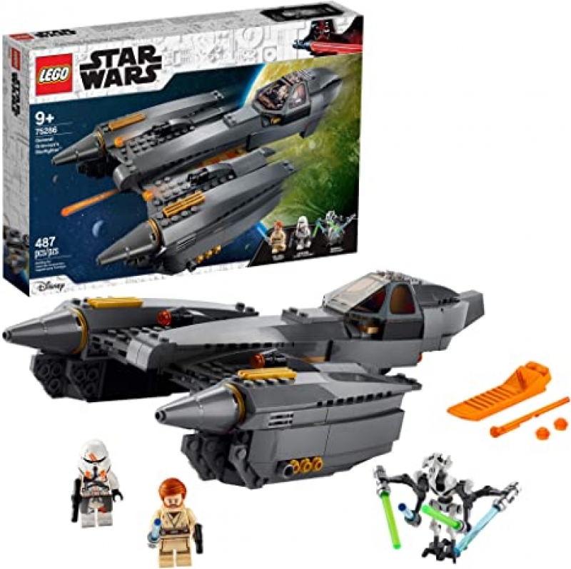 ihocon: 樂高星球大戰LEGO Star Wars: Revenge of The Sith General Grievous’s Starfighter 75286 Spacecraft Set with General Grievous (487 Pieces)