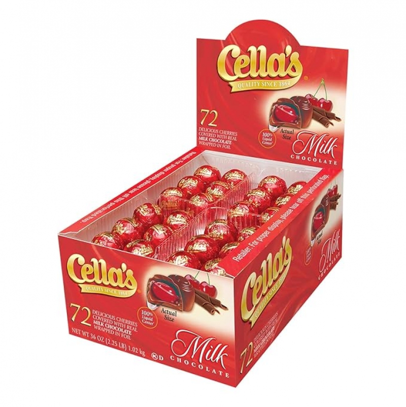 ihocon: Cella's Milk Chocolate Covered Cherries 牛奶巧克力包櫻桃 72 粒