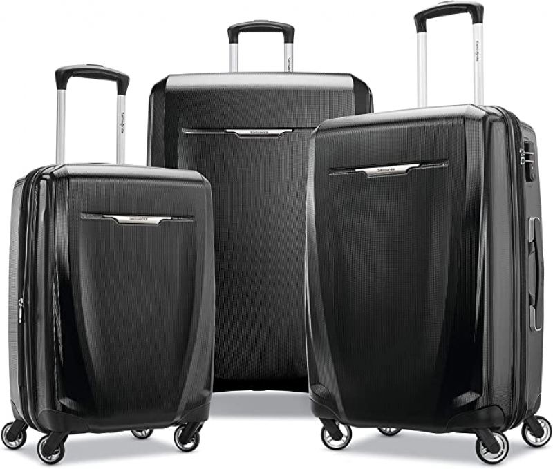 ihocon: Samsonite Winfield 3 DLX Hardside Expandable Luggage with Spinners 3件式硬殼行李箱(20/25/28吋)