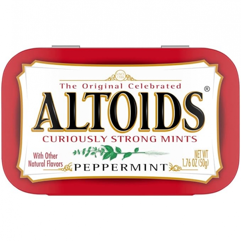 ihocon: Altoids Peppermint Mints Single Pack 薄荷含片 1.76 ounce, 2盒