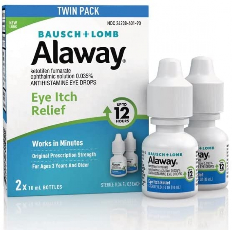 ihocon: Allergy Eye Itch Relief Eye Drops by Alaway, Antihistamine, 10 mL (Pack of 2)  抗過敏止癢眼藥水