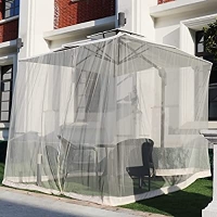 ihocon: DLATRE Umbrella Mosquito Netting for Patio Umbrella遮陽傘防蚊帳 (適用於9FT-12FT遮陽傘)