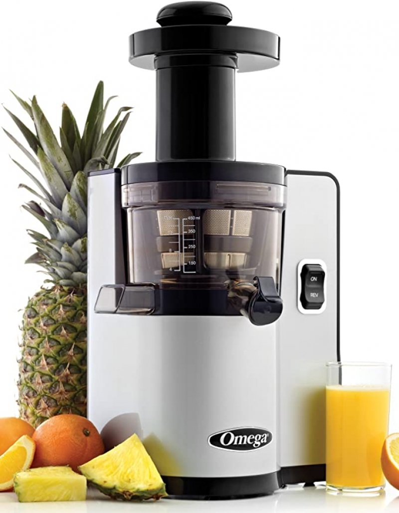 ihocon: Omega VSJ843QS Juicer Vertical Slow Masticating Juice Extractor 43 RPM Compact Design with Automatic Pulp Ejection, 150-Watt 慢磨榨汁機