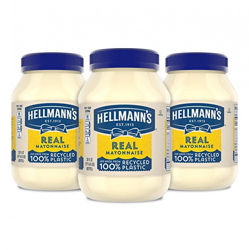 ihocon: Hellmann's Mayonnaise Real Mayo 蛋黃醬/美乃滋 30oz 3罐