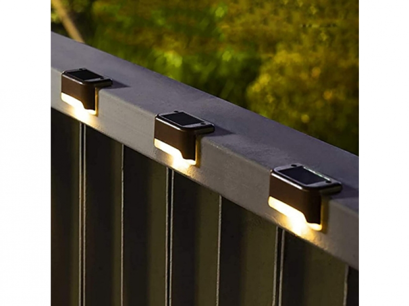 ihocon: 16-Pack Solar Waterproof LED Deck Lights 太陽能圍欄/欄杆/台階室外燈 16盞