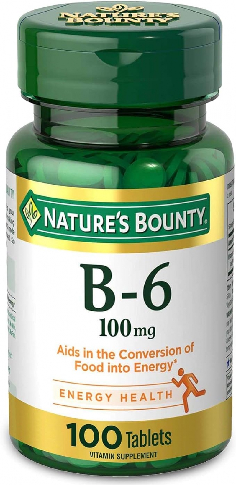 ihocon: Nature's Bounty Vitamin B6, Supports Energy Metabolism and Nervous System Health, 100mg, 100粒