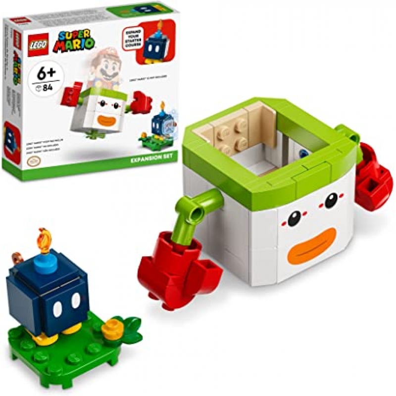 ihocon: LEGO Super Mario Bowser Jr.’s Clown Car Expansion Set 71396 Building Kit(84 Pieces)