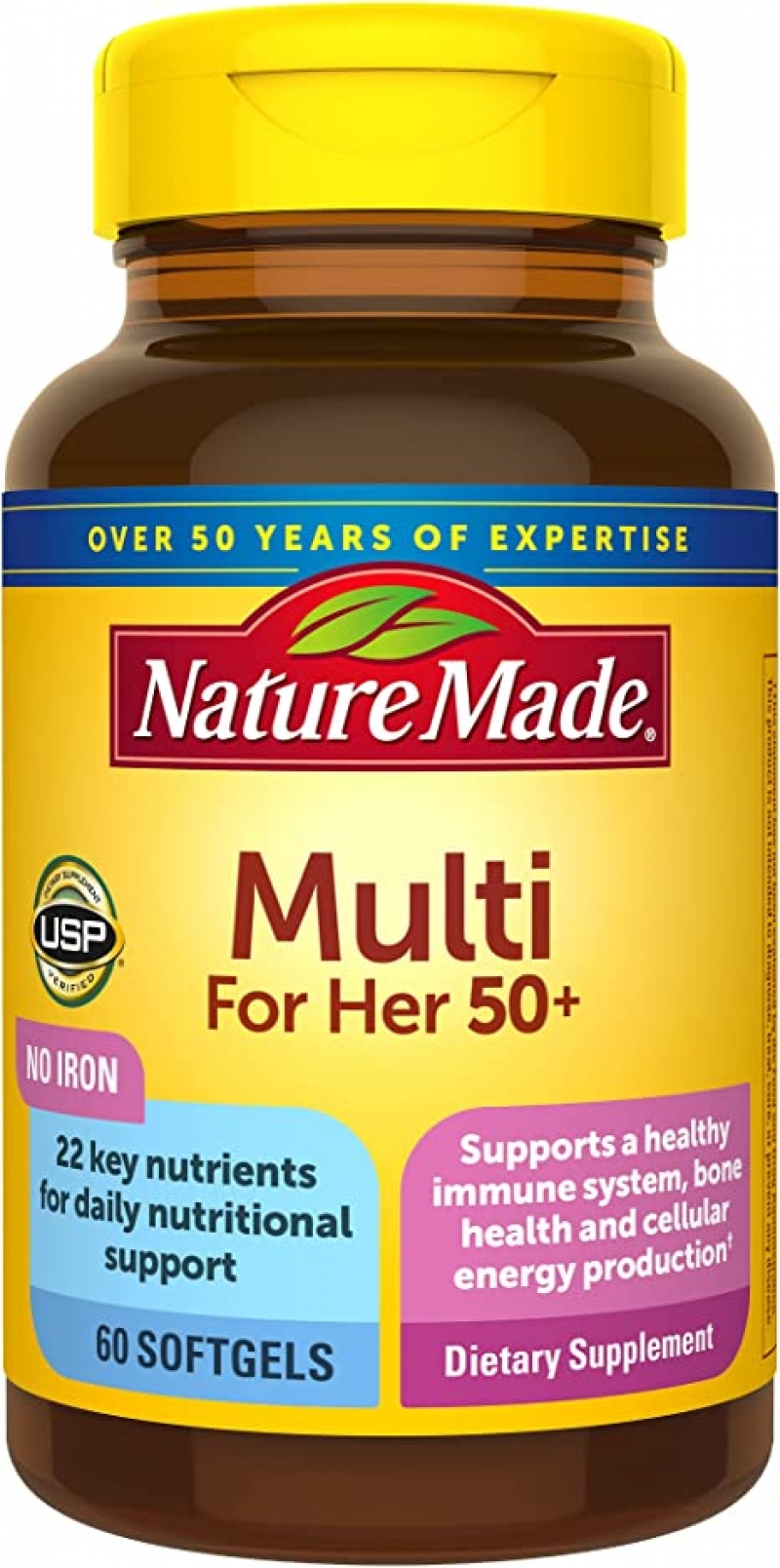 ihocon: Nature Made Multivitamin For Her 50+  女士銀髮族50歲以上綜合維他命 60粒