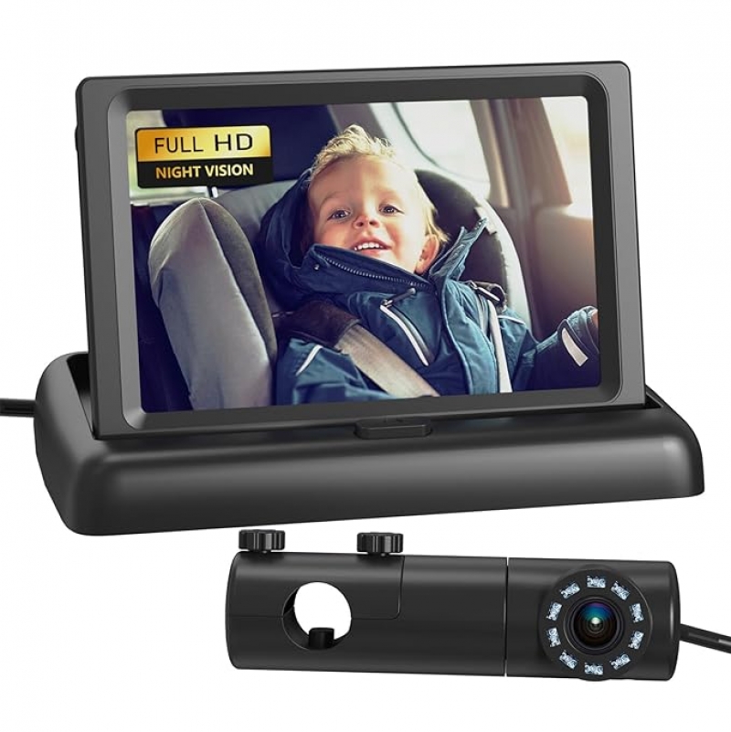 ihocon: Grownsy Baby Car Camera, HD Display Baby Car Mirror with Night Vision Feature, 4.3 inch  嬰兒汽車監看攝影機/汽車後座監看器